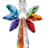 Woodstock Chimes Crystal Guardian Angel Suncatcher - Large, Chakra 1 Woodstock Chimes Crystal Guardian Angel Suncatcher - Large, Chakra