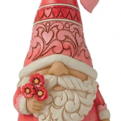 Enesco Fairies & Gnomes Love Gnome With Red Hearts Hat By Jim Shore Heartwood Creek