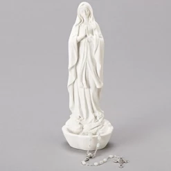 Roman, Inc. Our Lady Of Lourdes Rosary Holder 8" H New Arrivals!