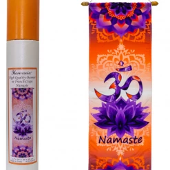 Kheops International High Quality French Crepe Poly Banner - Om Namaste
