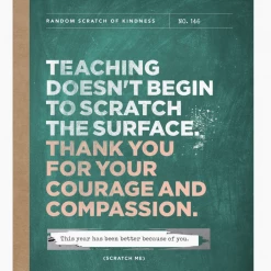 Faire New Arrivals! Scratch The Surface Teacher Scratch-off Card