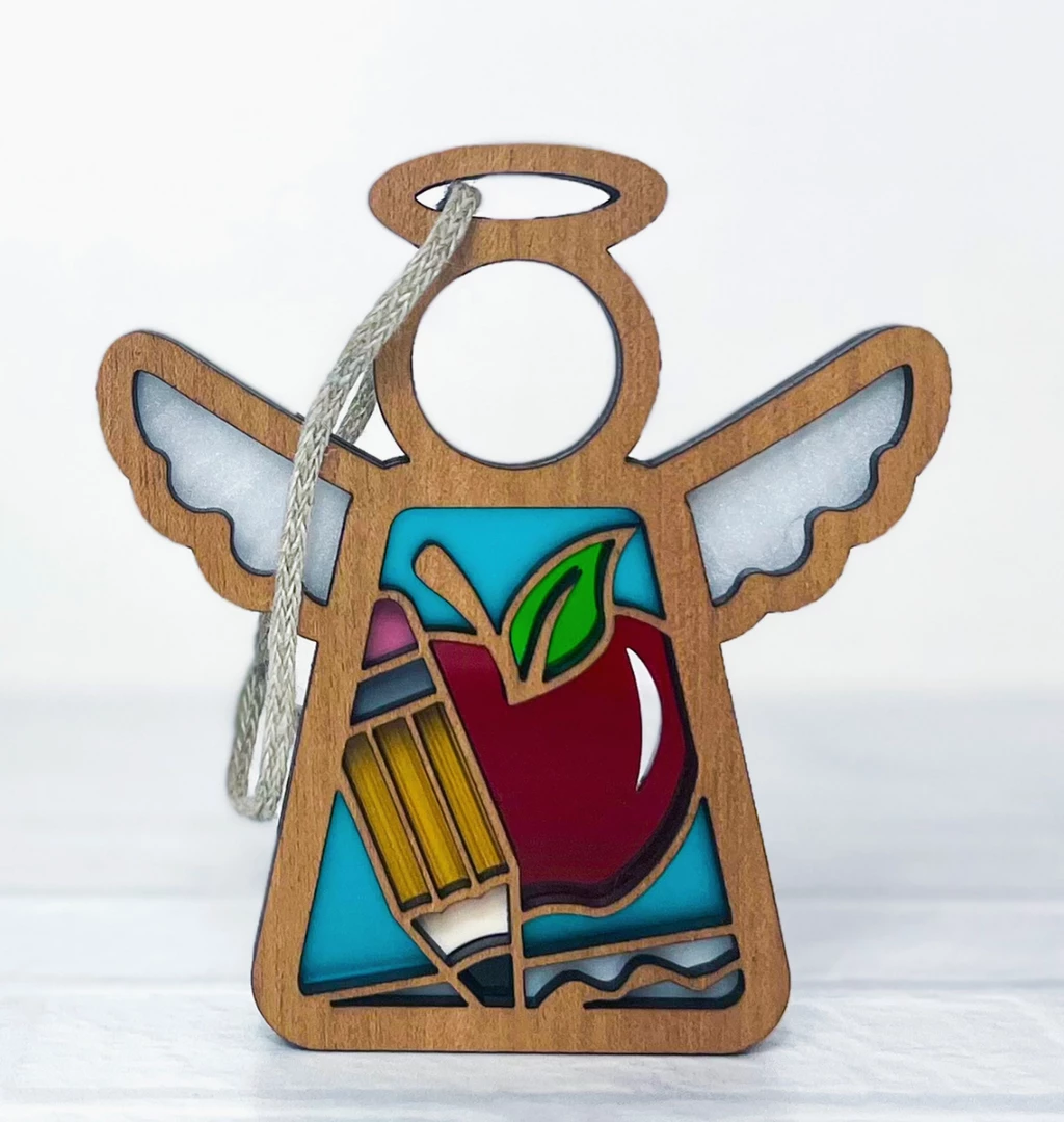 Faire Teacher Angel Suncatcher Ornament, End Of Year School Gifts Angel Gifts 3 Faire Teacher Angel Suncatcher Ornament, End Of Year School Gifts Angel Gifts