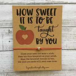 Faire How Sweet It Is Teacher Wish Bracelet New Arrivals!
