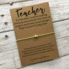 Faire New Arrivals! Teacher Appreciation Bracelet