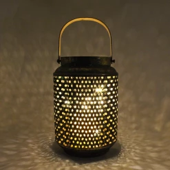 World Buyers Arjana Lantern Burnished Gold With Sage