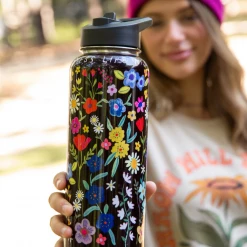 Natural Life Spread Kindness Like Wild Flowers Stainless Steel XL Water Bottle