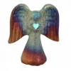 Raku Potteryworks Angel Gifts Spirit Angel With Gemstone Heart Handcrafted (2.5") From Raku Pottery