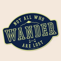 Soul Flower Not All Who Wander Are Lost Sticker