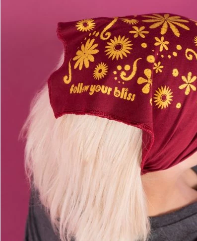 Soul Flower Follow Your Bliss Bandana Headband 4 Soul Flower Follow Your Bliss Bandana Headband