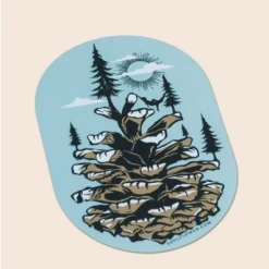 Soul Flower Pinecone World Sticker