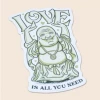 Soul Flower Love Is All You Need Buddha Sticker