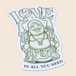 Soul Flower Love Is All You Need Buddha Sticker