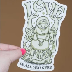 Soul Flower Love Is All You Need Buddha Sticker