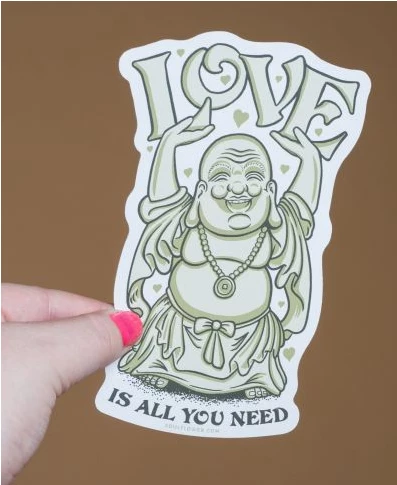 Soul Flower Love Is All You Need Buddha Sticker 4 Soul Flower Love Is All You Need Buddha Sticker