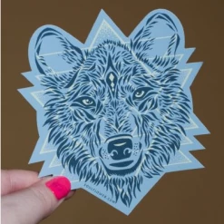 Soul Flower Spirit Of The Wolf Sticker