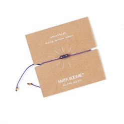 Matr Boomie Global Fair Trade Gifts Amethyst Indali Bracelet "Stone Of Healing And Intuition" Handcrafted In India