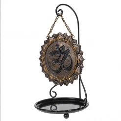 Pacific Trading OM Symbol Backflow Incense Cone Burner Incense & Accessories