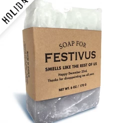Whiskey River Soap Co Soap For Festivus ~ Smells Like The Rest Of Us Festivus / Seinfeld