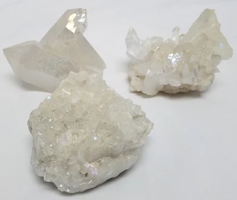 Pikes Peak Rock Shop Wholesale Crystals & Tumbled Stones Angel Aura Quartz Crystal Cluster 3 Pikes Peak Rock Shop Wholesale Crystals & Tumbled Stones Angel Aura Quartz Crystal Cluster