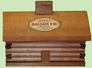 Paine's Incense Balsam Fir Incense With Large Cabin Burner Gift Set