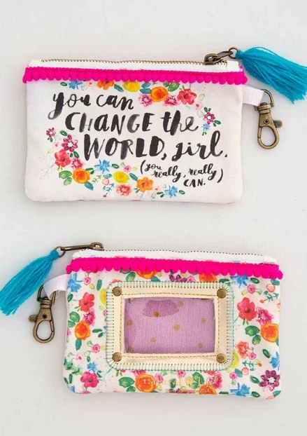 Natural Life You Can Change The World ID Pouch 3 Natural Life You Can Change The World ID Pouch