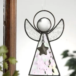 J. Devlin Glass Art Angel Ornament Stained Glass By J. Devlin