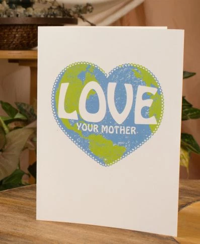 Soul Flower Love Your Mother Earth Greeting Card 4 Soul Flower Love Your Mother Earth Greeting Card