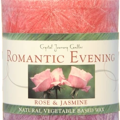Crystal Journey Candles Romantic Evening Rose & Jasmine Candle