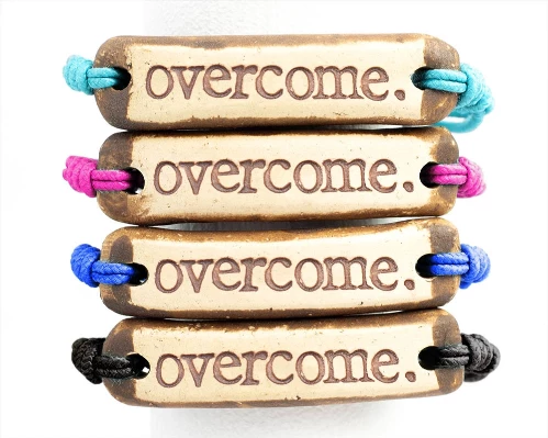 Overcome. MudLOVE Bracelet Eco-Conscious Gifts 4 Overcome. MudLOVE Bracelet Eco-Conscious Gifts
