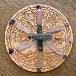 Zen And Meow Tree Of Life Crystal Grid Crystals & Tumbled Stones