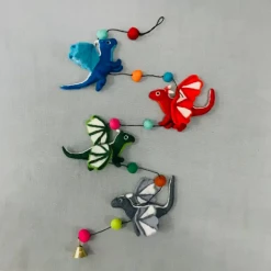 The Winding Road Global Fair Trade Gifts Dragons Animals Felted Wool Garland Handcrafted In Nepal