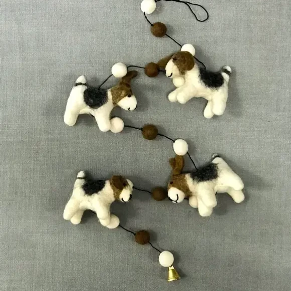 The Winding Road Dogs Felted Wool Garland Handcrafted In Nepal Global Fair Trade Gifts 3 The Winding Road Dogs Felted Wool Garland Handcrafted In Nepal Global Fair Trade Gifts