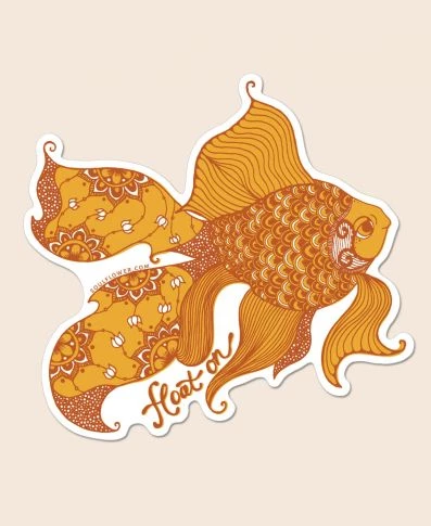 Soul Flower Float On Goldfish Sticker 3 Soul Flower Float On Goldfish Sticker