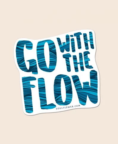 Soul Flower Go With The Flow Water Waves Sticker 3 Soul Flower Go With The Flow Water Waves Sticker