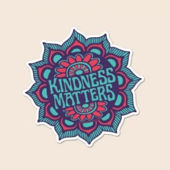 Soul Flower Kindness Matters Mandala Sticker