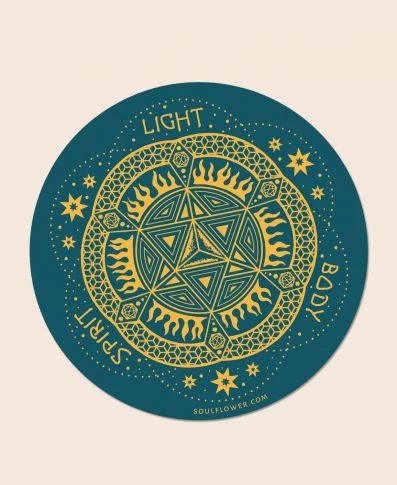 Soul Flower Light Body Spirit Merkaba Sticker 4 Soul Flower Light Body Spirit Merkaba Sticker