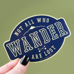 Soul Flower Not All Who Wander Are Lost Sticker