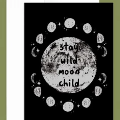 Soul Flower Stay Wild Moon Child Greeting Card