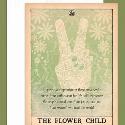 Soul Flower The Flower Child Greeting Card