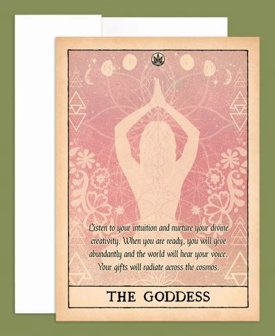Soul Flower The Goddess Greeting Card 3 Soul Flower The Goddess Greeting Card