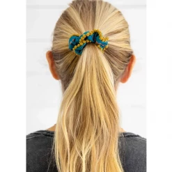 Natural Life Pom Pom Hair Scrunchie Pink Ditsy/Blue Set 11 Natural Life Pom Pom Hair Scrunchie Pink Ditsy/Blue Set