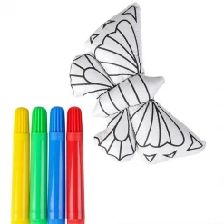 RI Novelty Kids Crafts & Activities Butterfly Color-A-Pal Marker And Plush Canvas Set