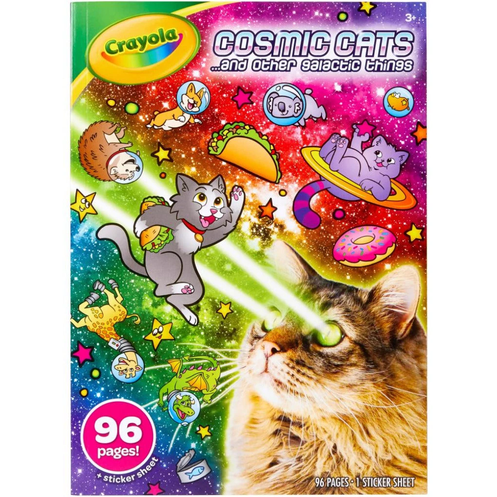 Notions Cosmic Cats Crayola Coloring Book