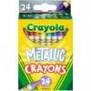 Notions 24 Count Crayola Metallic Crayons Kids Crafts & Activities