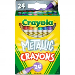 Notions 24 Count Crayola Metallic Crayons Kids Crafts & Activities