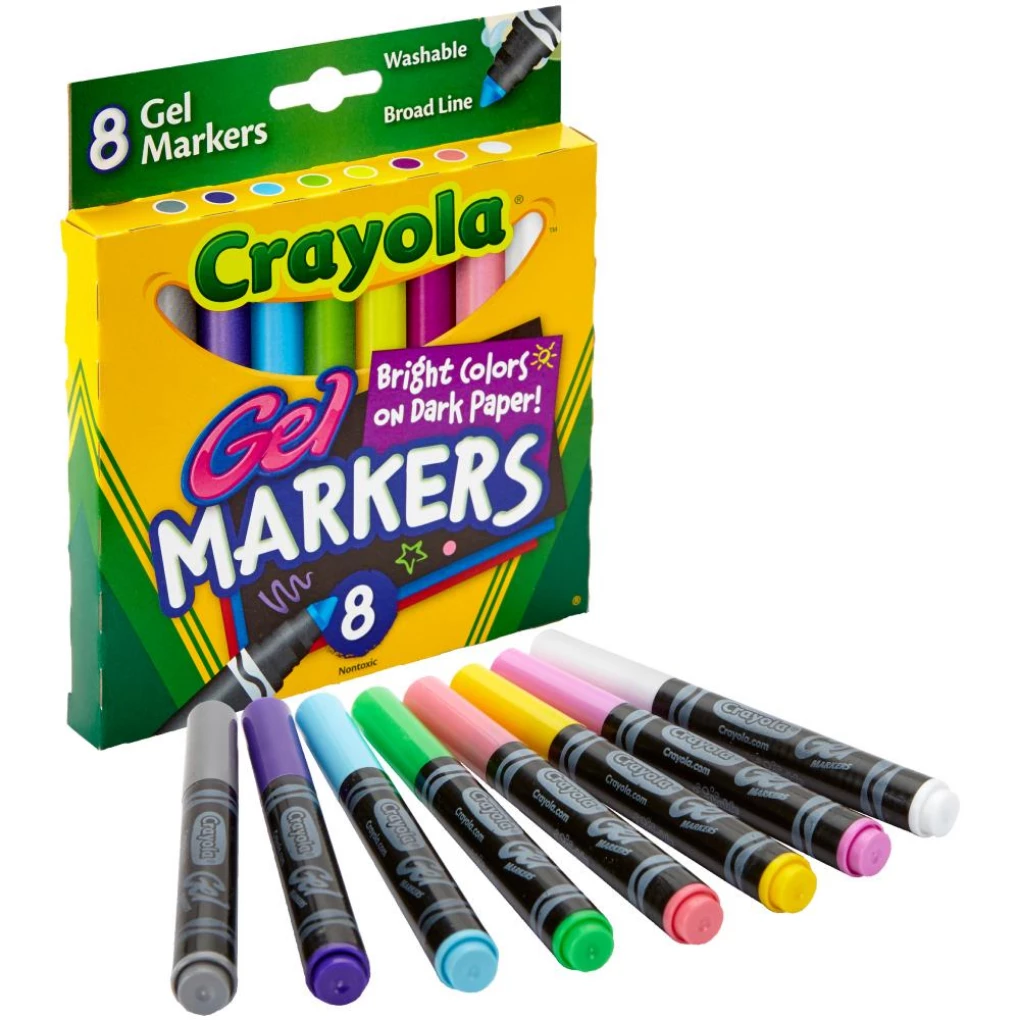 Notions Kids Crafts & Activities 8 Count Crayola Gel Washable Markers 3 Notions Kids Crafts & Activities 8 Count Crayola Gel Washable Markers