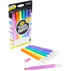 Notions Crayola Take Note! Erasable Highlighters Kids Crafts & Activities