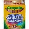 Notions 8 Count Crayola Ultra-Clean Color Max Broad Line Washable Markers Multicultural Colors