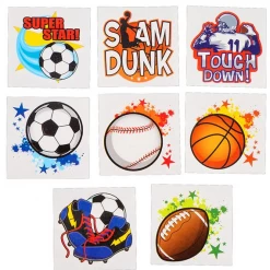 RI Novelty Sports Temporary Tattoos Kids Crafts & Activities