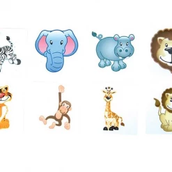 RI Novelty Zoo Wildlife Animal Temporary Tattoos Kids Crafts & Activities